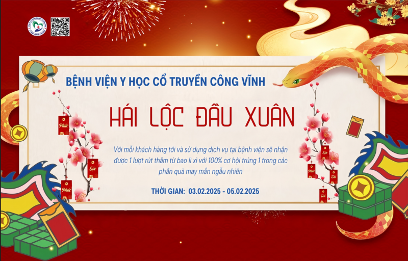 CHUỖI SỰ KIỆN HÁI LỘC ĐẦU XUÂN CÙNG BỆNH VIỆN YHCT CÔNG VĨNH VỚI HÀNG NGHÌN PHẦN QUÀ HẤP DẪN